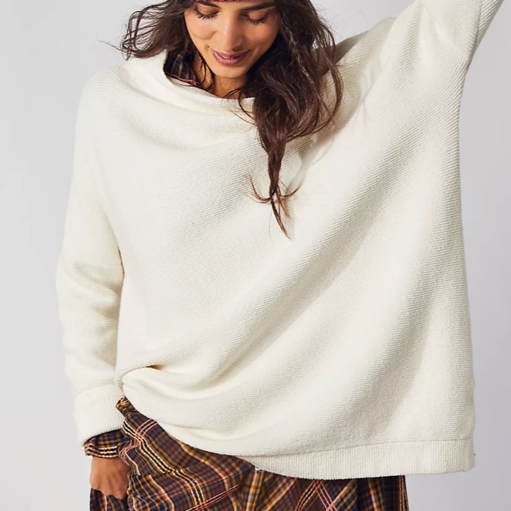 NEW!!! FREE PEOPLE OTTOMAN SLOUCHY TUNIC L